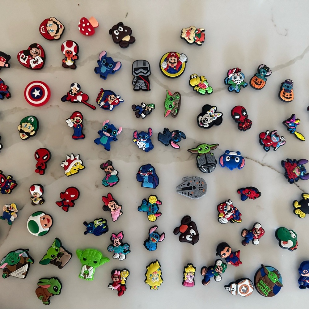Assorted Cartoon Shoe Charms